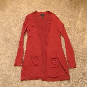 Burnt Orange Sweater Jacket Size L